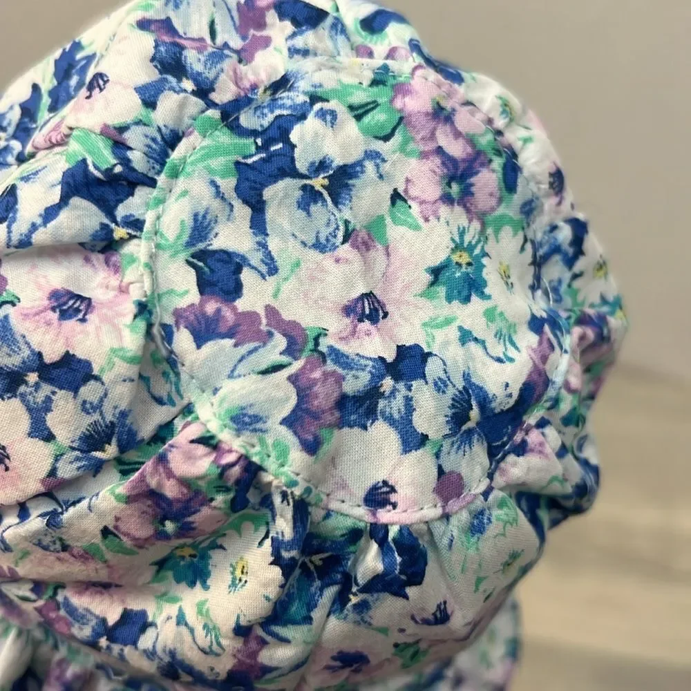 Janie and Jack 100049352 Beau Baby Floral Bow Sun Hat size 0-3 m